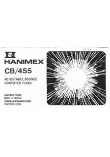 Hanimex CB 455 manual. Camera Instructions.